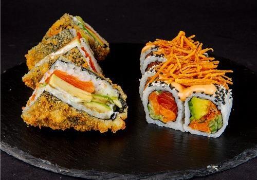 קומבינאצה מיני מיקס - 8 יח' + 4 יח' סושי סנדוויץ'